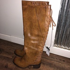 Lace up Knee High boots